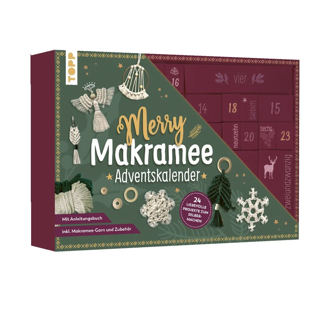 Adventskalender: Adventskalender Merry Makramee