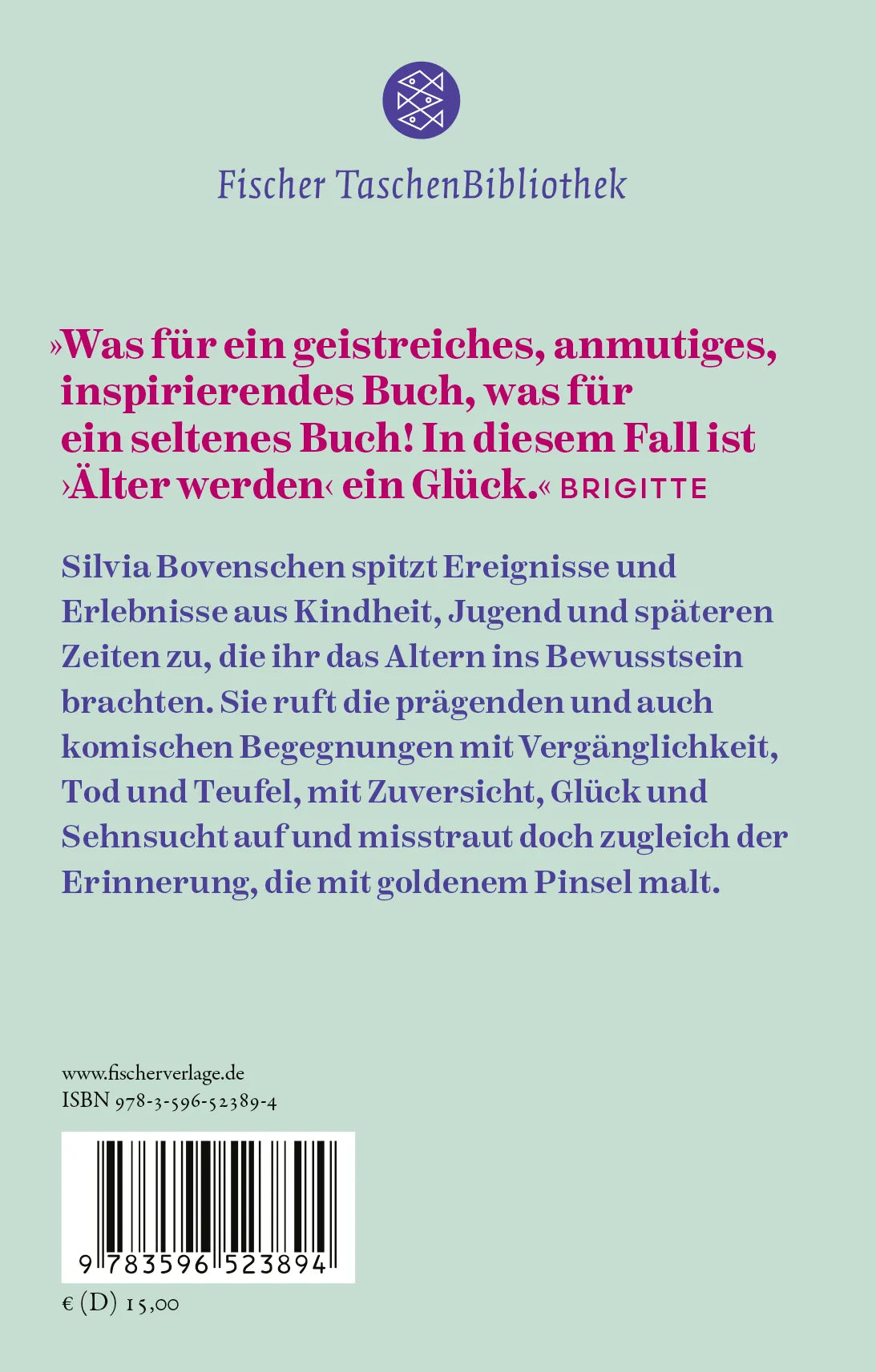 Buchrückseite von 'Älter werden' mit Klappentext - Gebundene Ausgabe