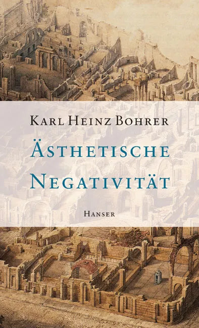 Buchcover von 'Ästhetische Negativität' - Gebundene Ausgabe von Karl Heinz Bohrer