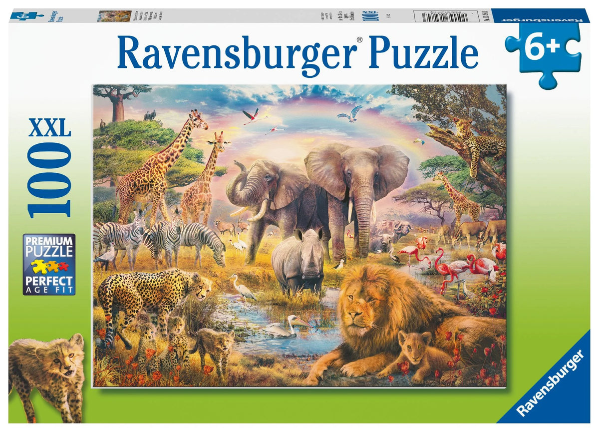 Kinderpuzzle: Kinderpuzzle 100 XXL Teile - Afrikanische Savanne