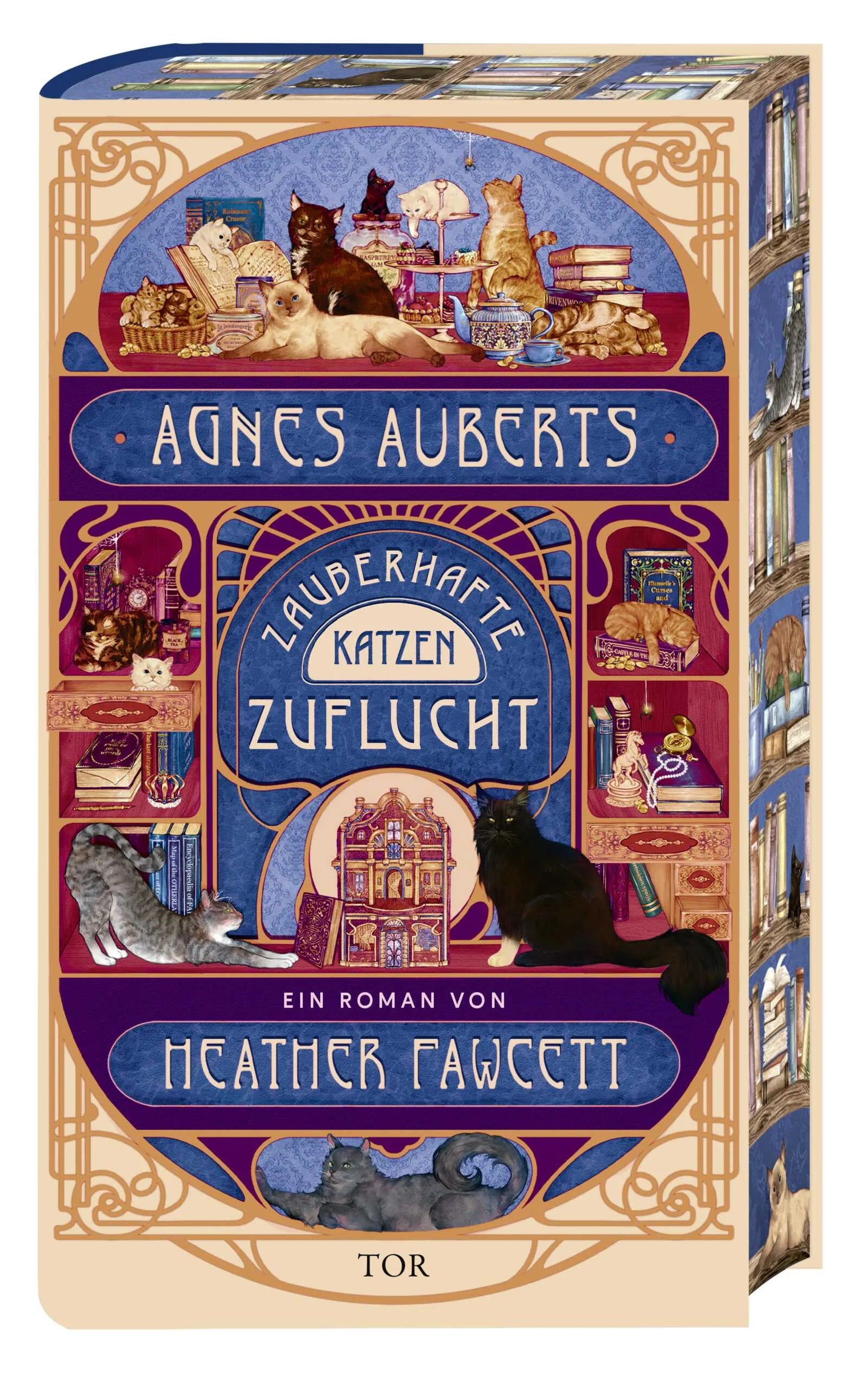 Buchcover von 'Agnes Auberts zauberhafte Katzenzuflucht' - Gebundene Ausgabe von Heather Fawcett