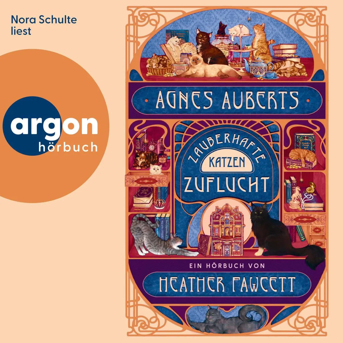Cover: Agnes Auberts zauberhafte Katzenzuflucht (Hörbuch Download) von Heather Fawcett