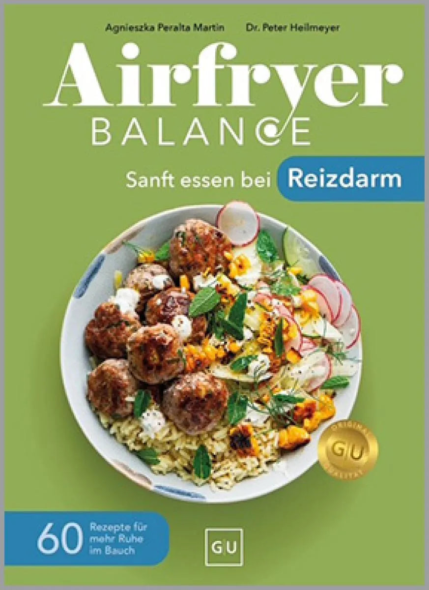 Cover: Airfryer Balance - Sanft essen bei Reizdarm (E-Book) von Peter Heilmeyer