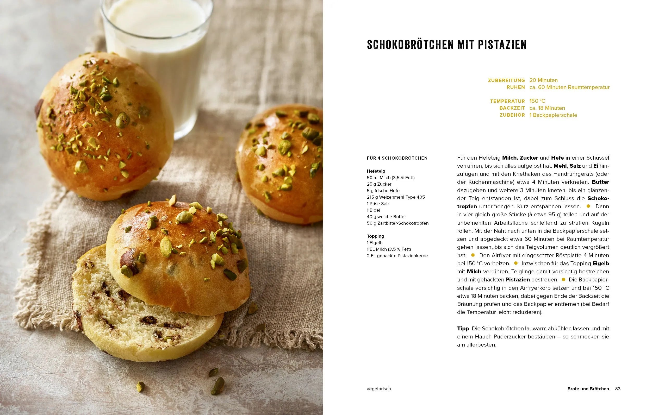 Detailansicht: Airfryer-Blitzrezepte Backen (Hardcover)