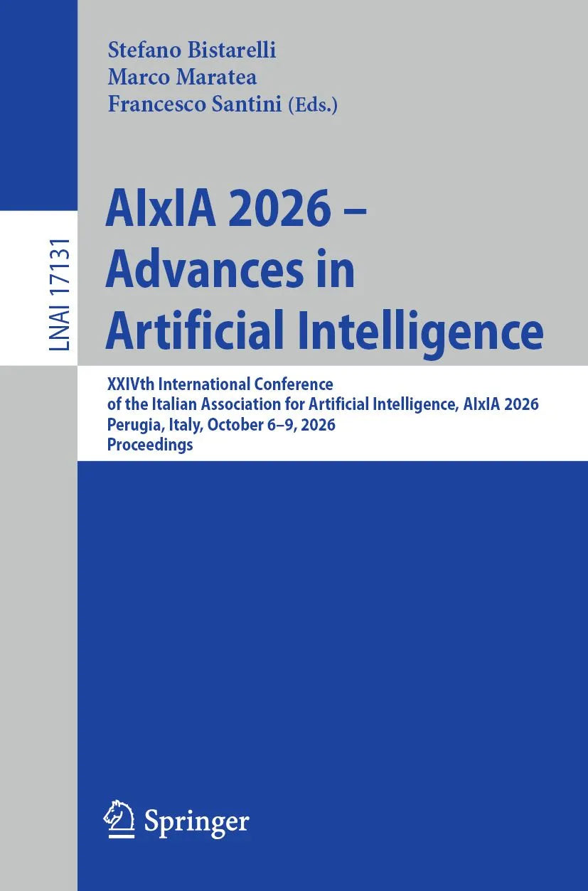 Cover: AIxIA 2026 - Advances in Artificial Intelligence (E-Book) von Stefano Bistarelli