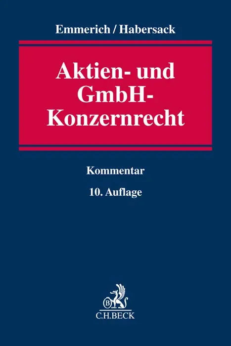 Buchcover von 'Aktien- und GmbH-Konzernrecht' - Gebundene Ausgabe von Volker Emmerich