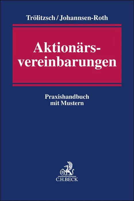 Buchcover von 'Aktionärsvereinbarungen' - Gebundene Ausgabe von Thomas Trölitzsch
