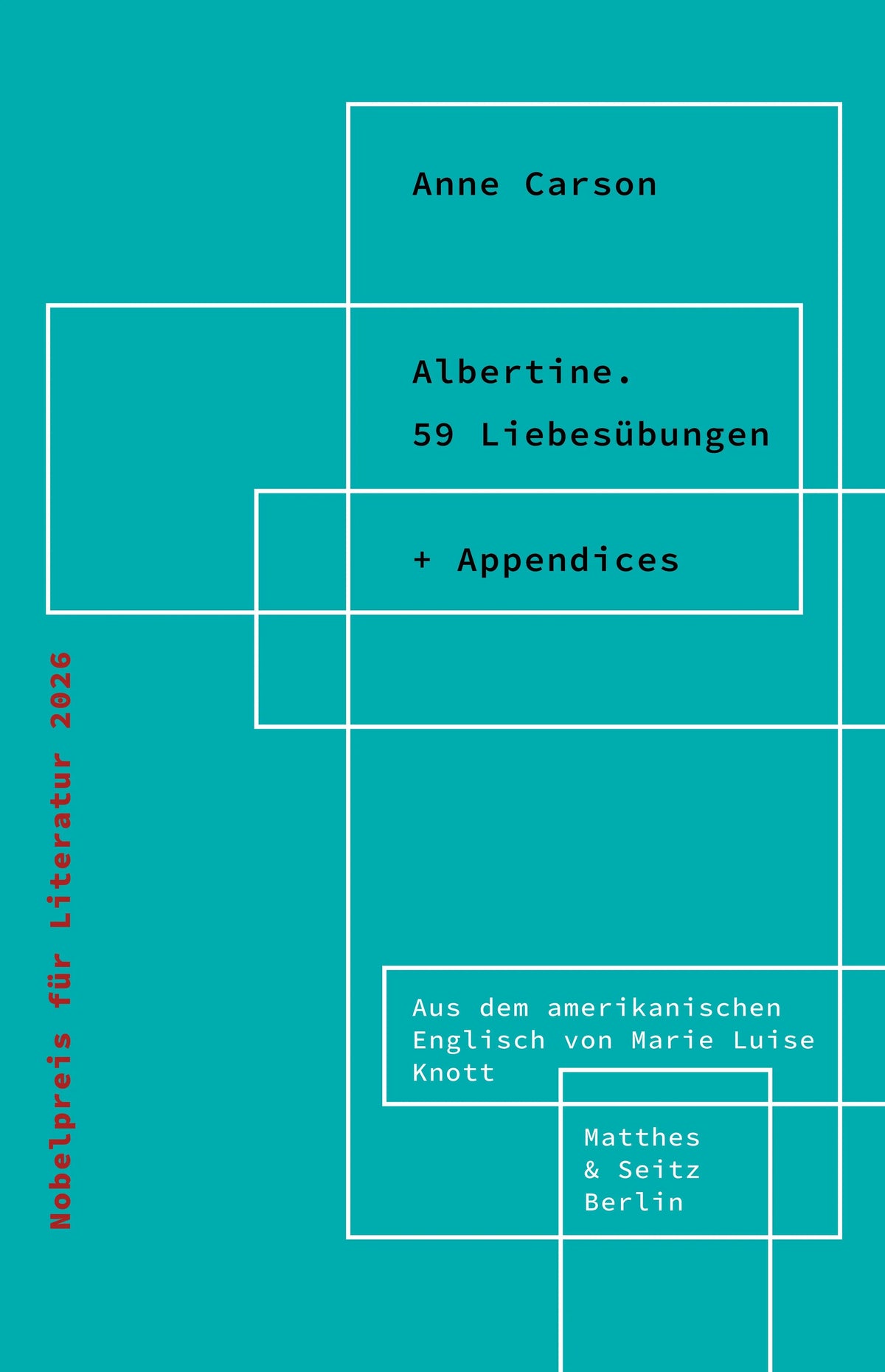 Cover: Albertine. 59 Liebesübungen (E-Book) von Anne Carson