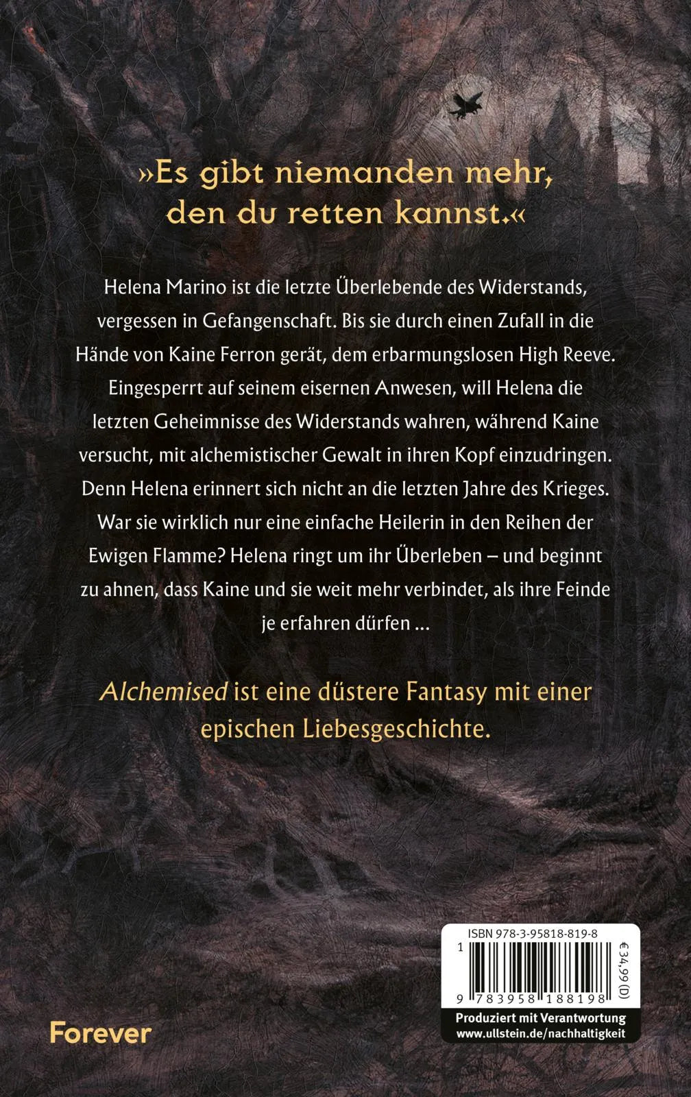 Rückseite: Alchemised (Hardcover)