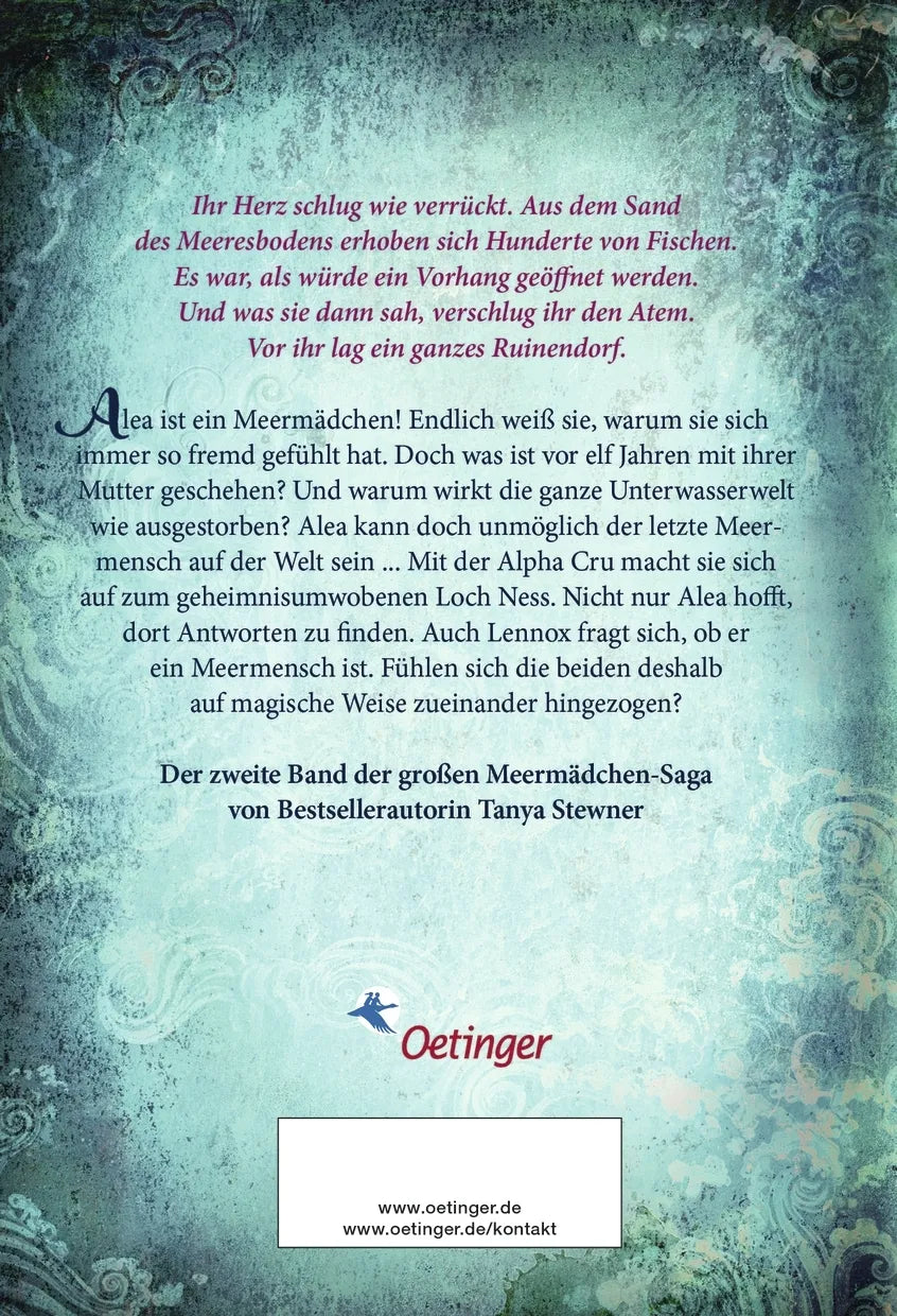 Buchrückseite von 'Alea Aquarius 2. Die Farben des Meeres' mit Klappentext - Taschenbuch