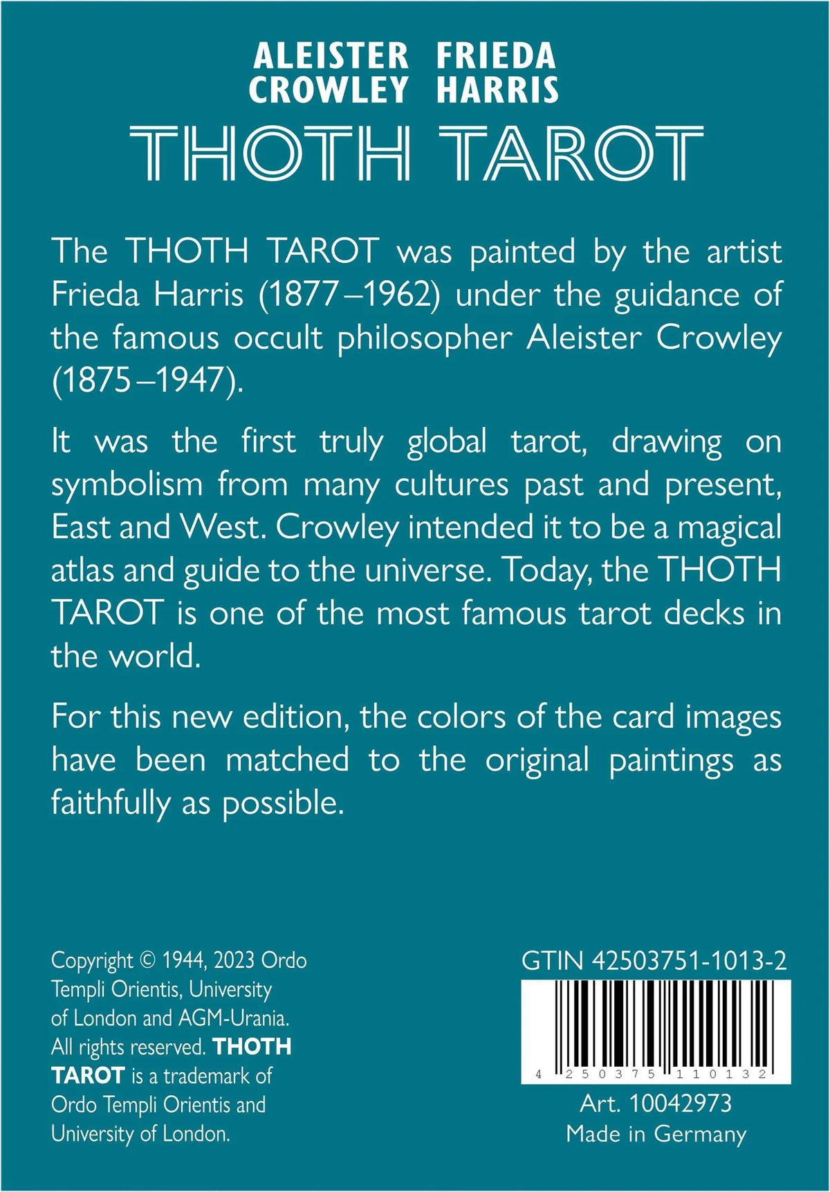 Aleister Crowley Thoth Tarot (Pocket Edition, English, GB) – Ansicht
