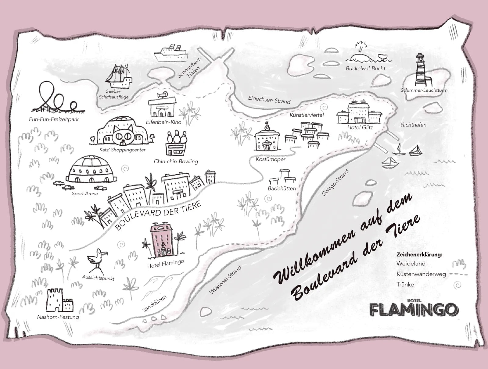 Produktansicht: Hotel Flamingo: Königliche Gäste (Gebundene Ausgabe)