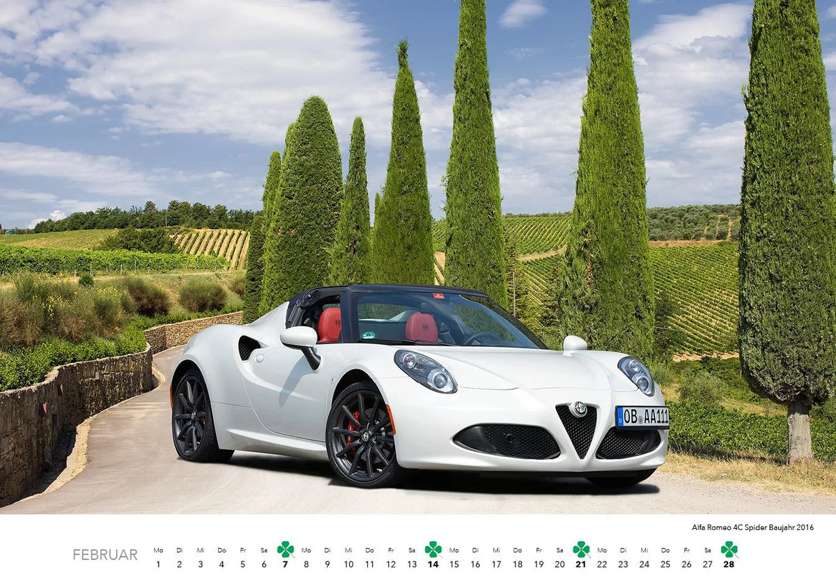 Alfa Romeo Kalender 2027 – Ansicht