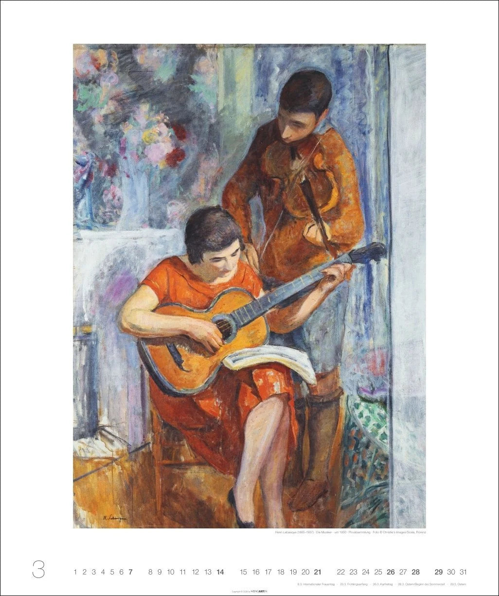 Allegro - Musik in der Kunst Kalender 2027 - Musik in der Kunst – Ansicht