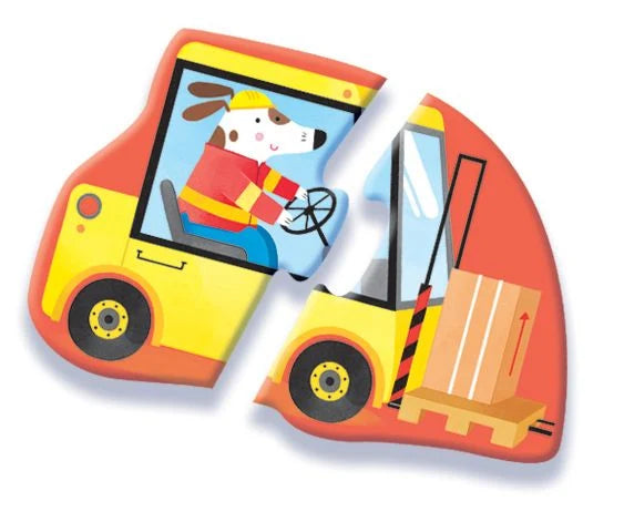 Allererstes Puzzle & Buch: Fahrzeuge – Ansicht