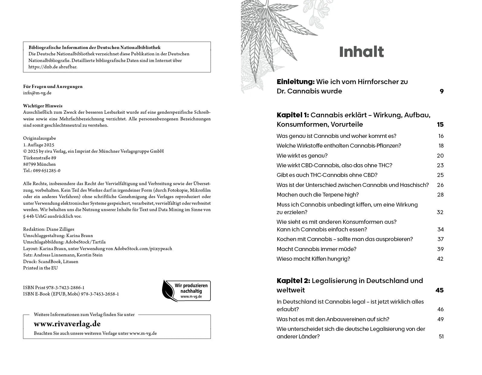 Innenansicht von 'Alles rund um Cannabis' - Taschenbuch