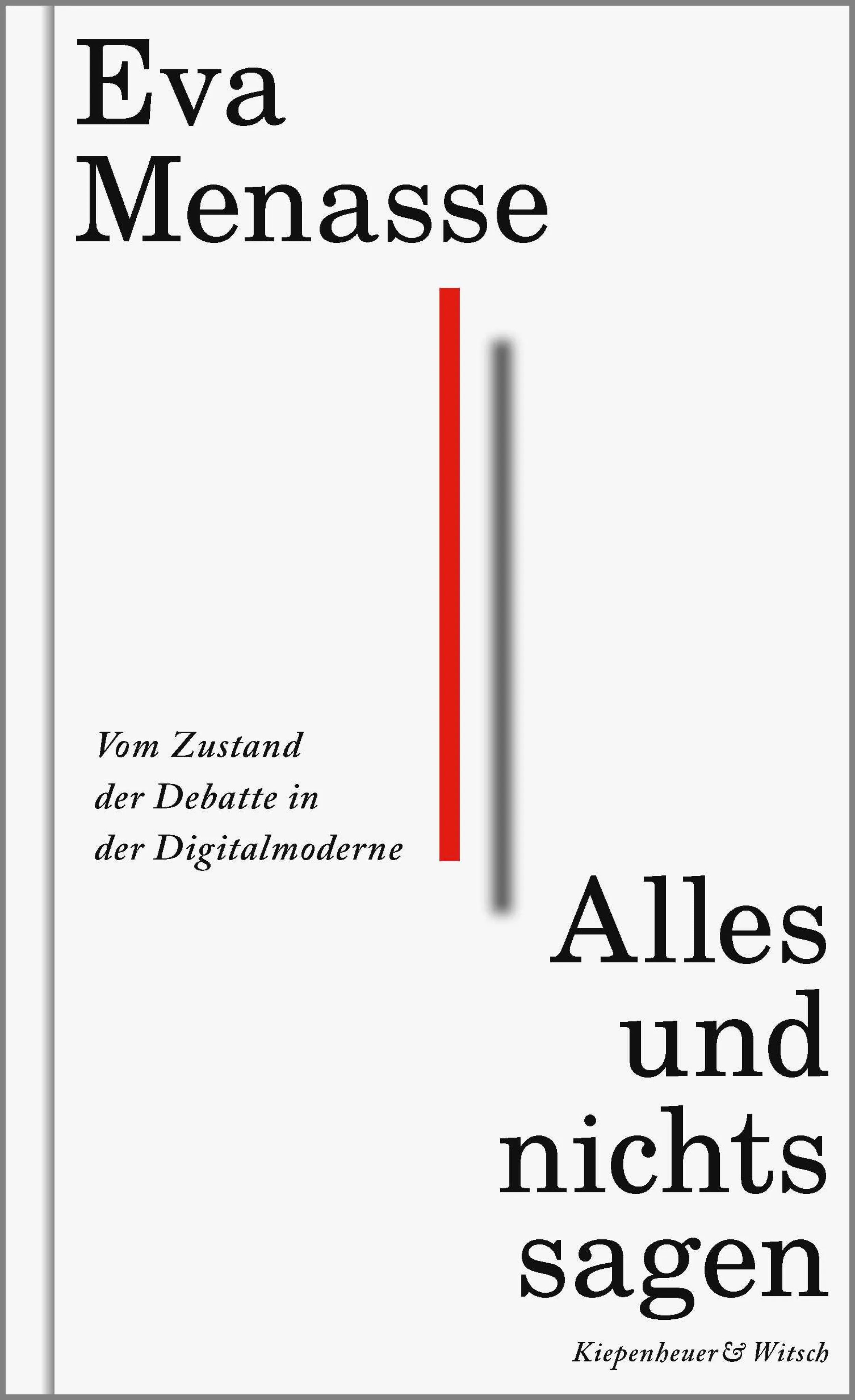 Cover: Alles und nichts sagen (E-Book) von Eva Menasse
