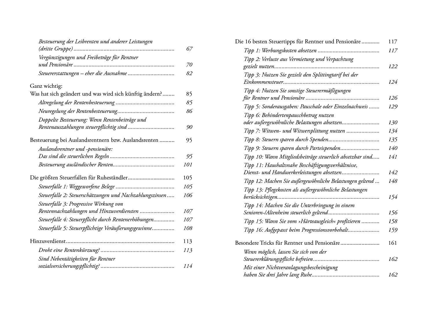 Innenansicht von 'Alles, was Sie über Steuern im Ruhestand wissen müssen' - Taschenbuch