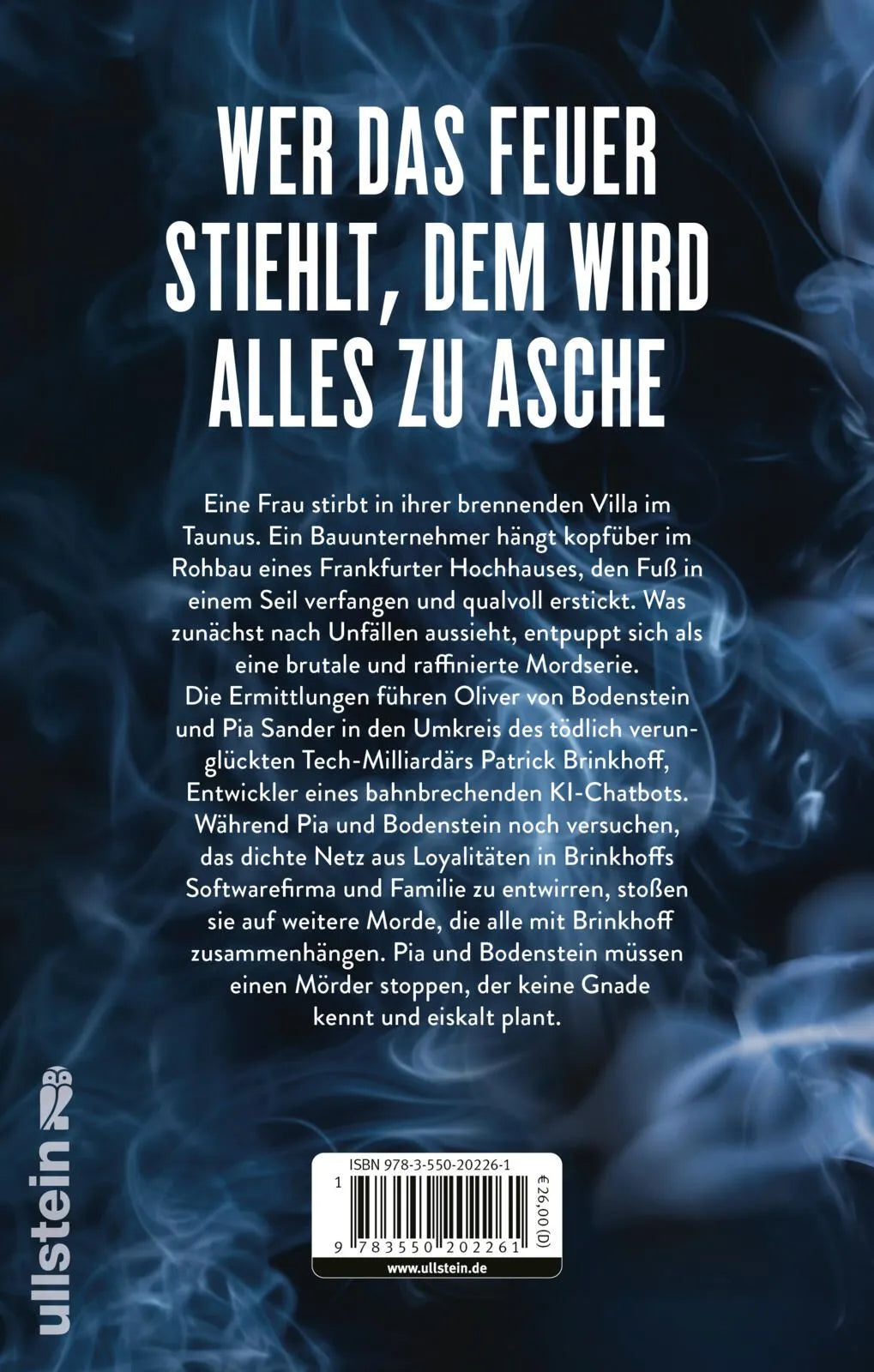 Rückseite: Alles wird Asche (Hardcover)