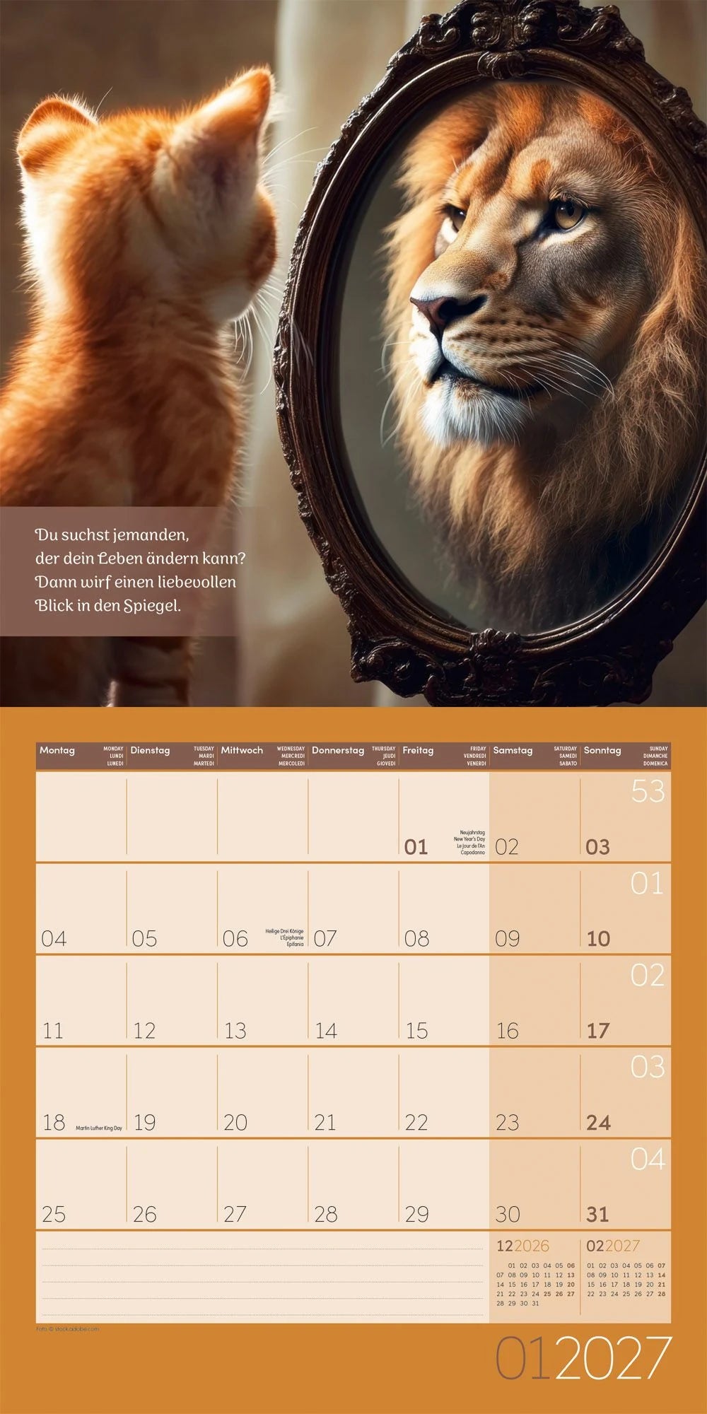 Alles wird gut Kalender 2027 - 30x30 - Art12 – Ansicht