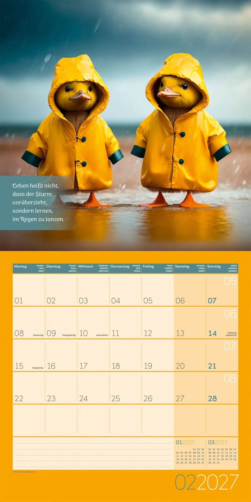 Alles wird gut Kalender 2027 - 30x30 - Art12 – Ansicht