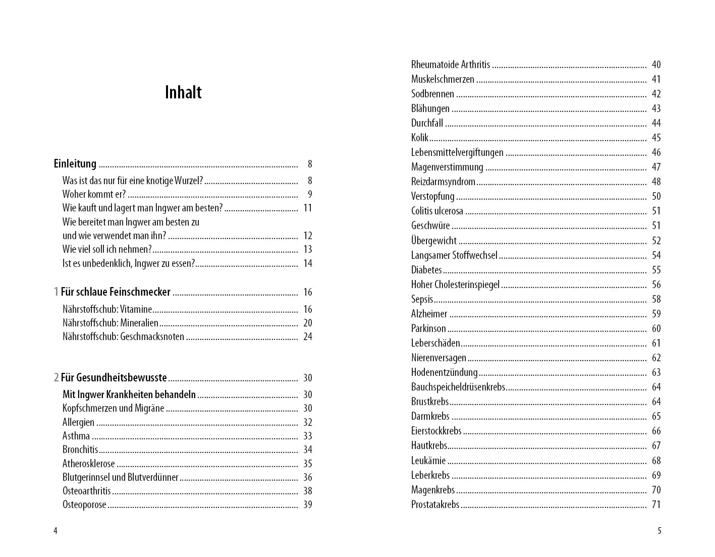 Innenansicht von 'Alleskönner Ingwer' - Taschenbuch