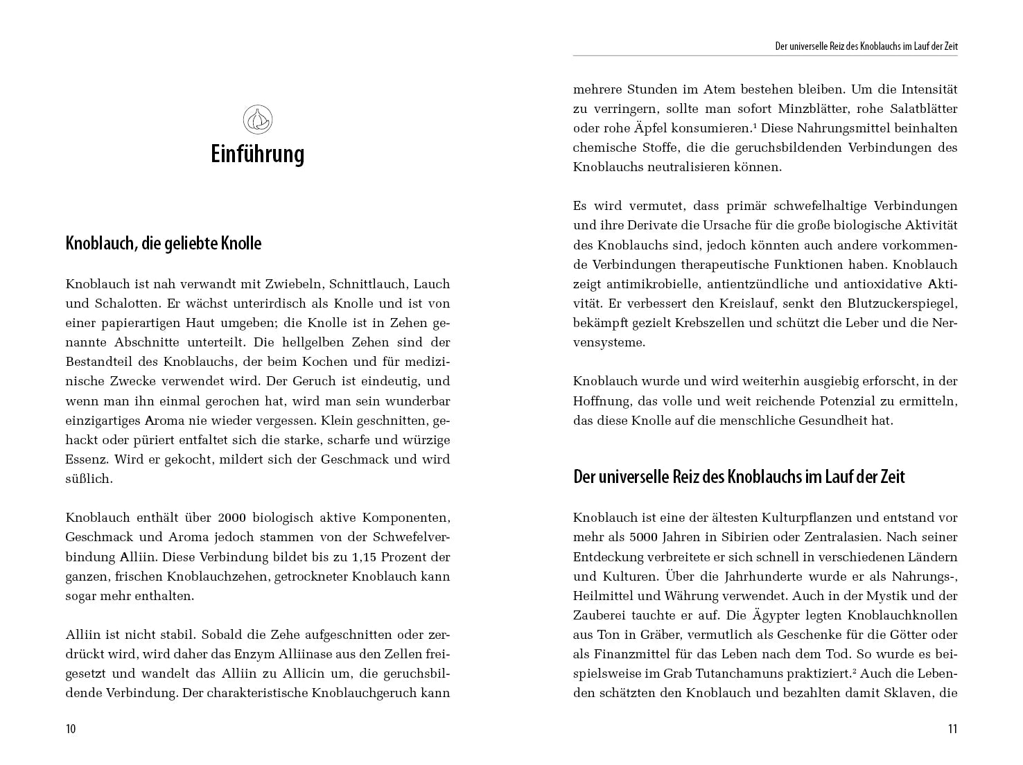 Innenansicht von 'Alleskönner Knoblauch' - Taschenbuch