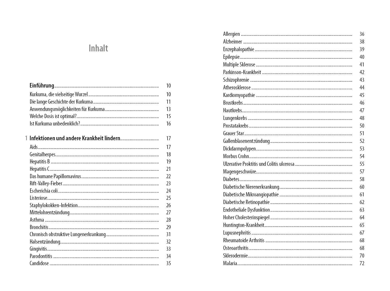 Innenansicht von 'Alleskönner Kurkuma' - Taschenbuch