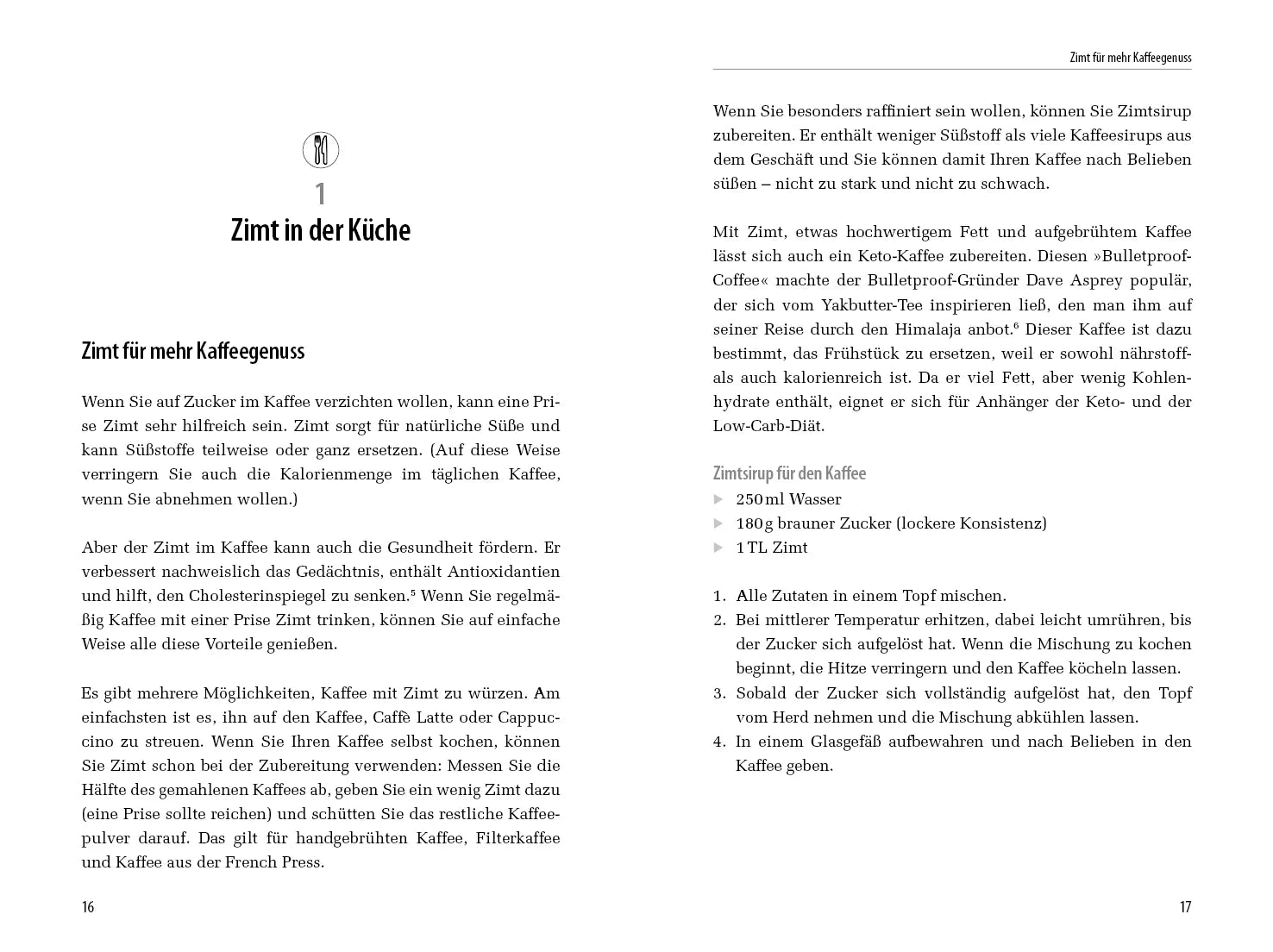 Innenansicht von 'Alleskönner Zimt' - Taschenbuch