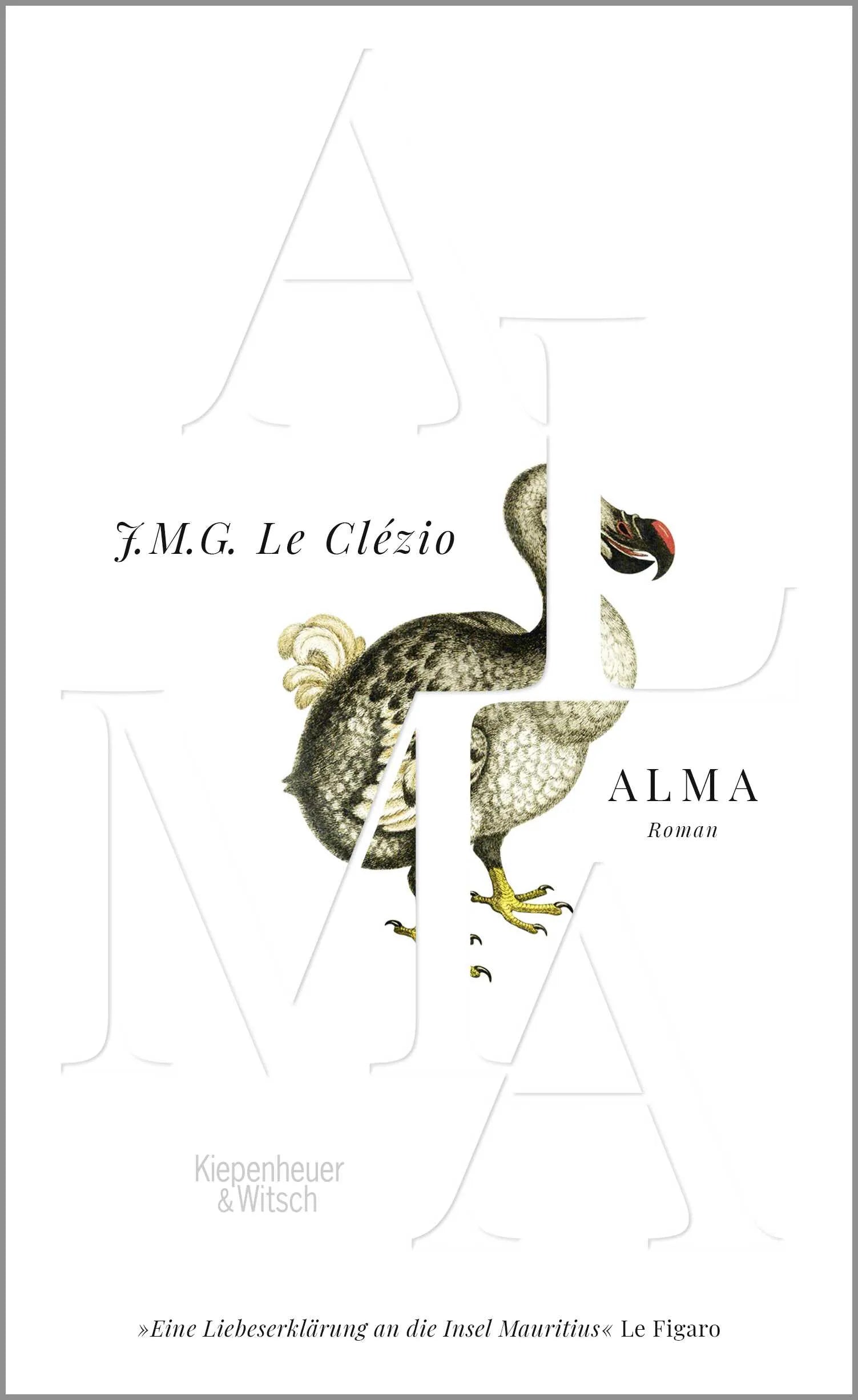 Buchcover von 'Alma' - Gebundene Ausgabe von J. M. G. Le Clézio