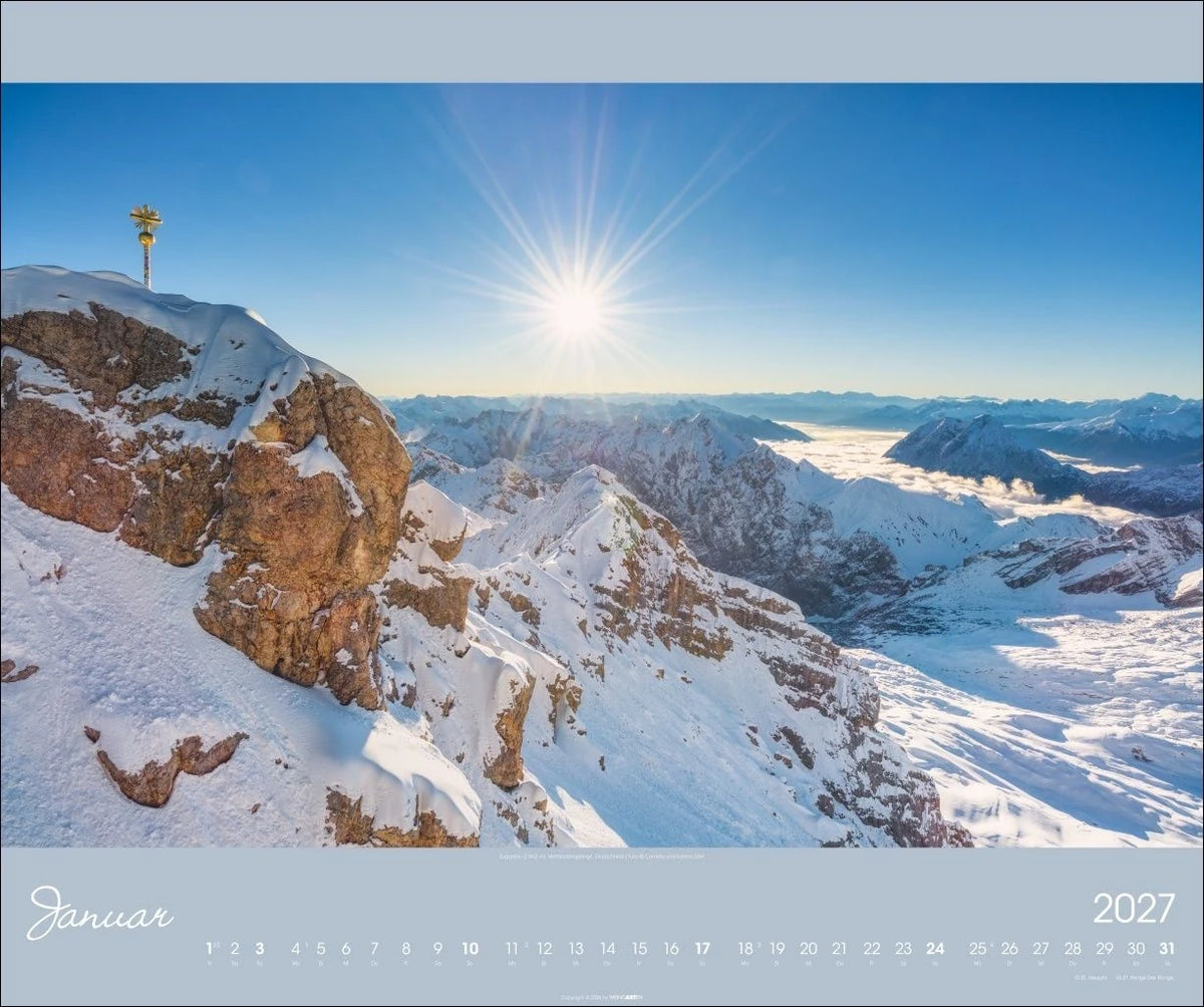 Alpen im Licht Kalender 2027 – Ansicht