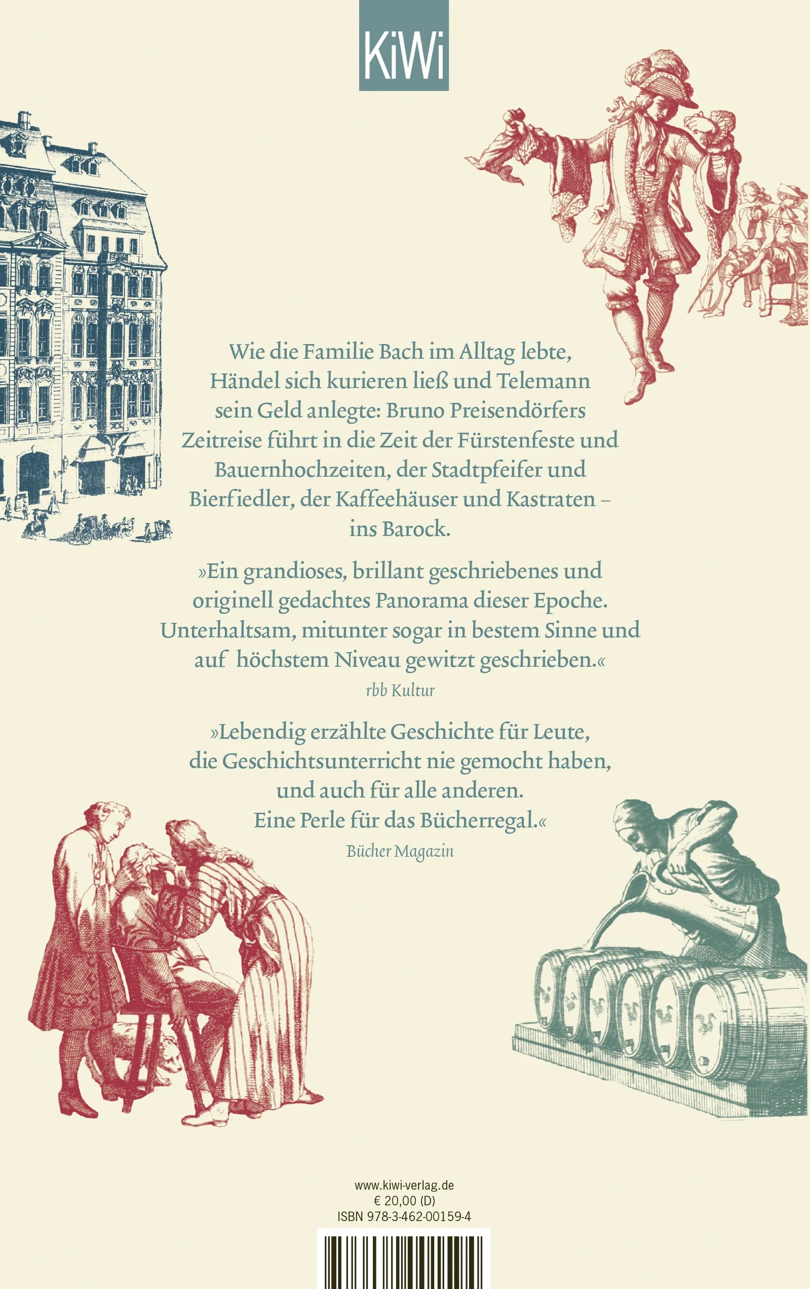 Buchrückseite von 'Als die Musik in Deutschland spielte' mit Klappentext - Taschenbuch