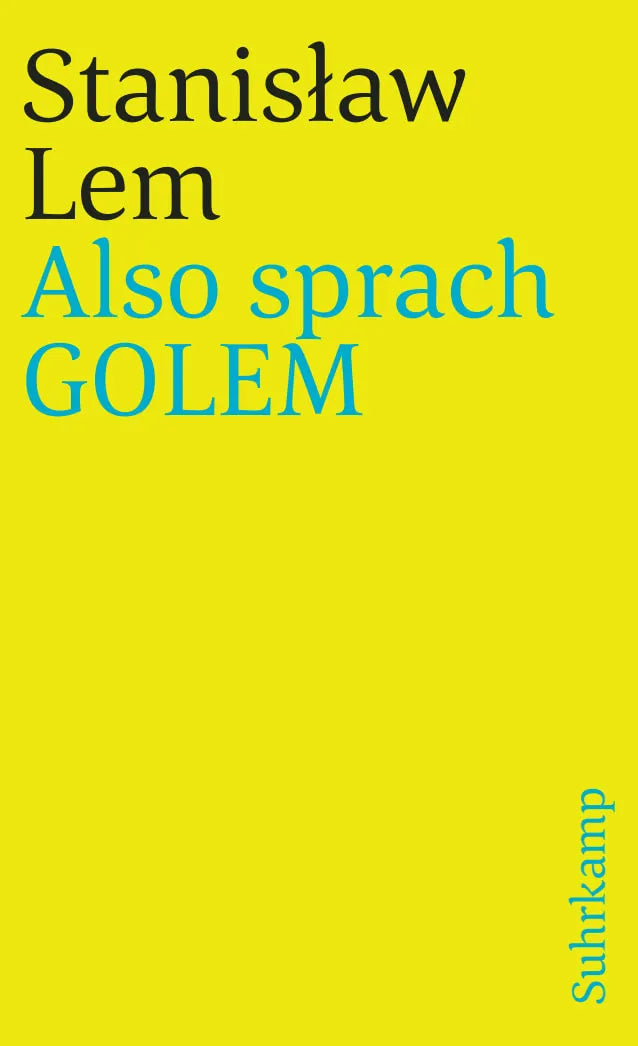 Buchcover von 'Also sprach GOLEM' - Taschenbuch von Stanisław Lem