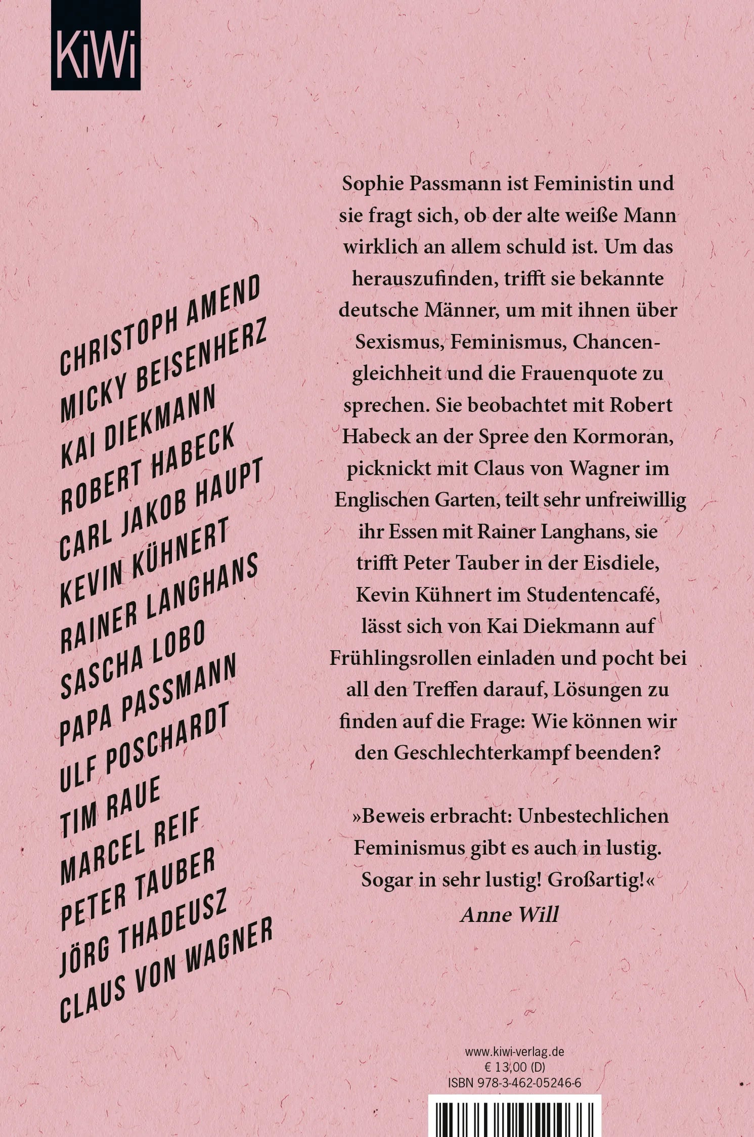 Buchrückseite von 'Alte weiße Männer' mit Klappentext - Taschenbuch