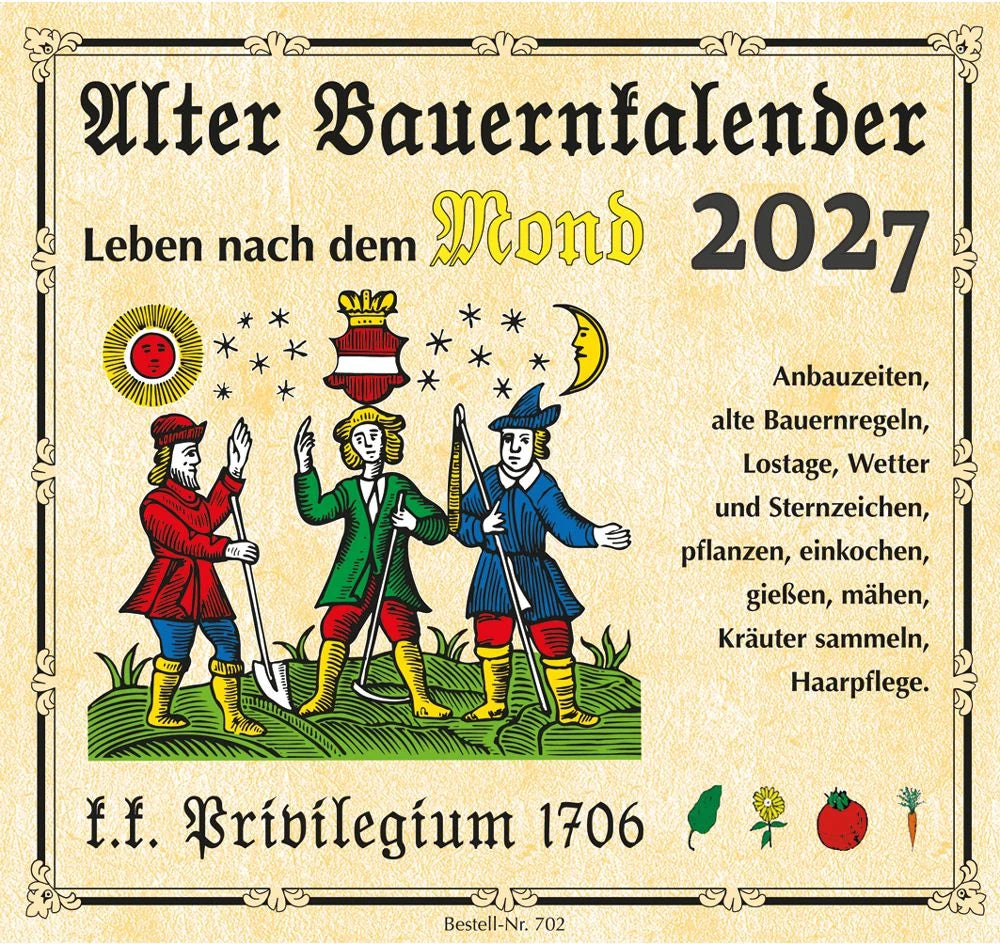 Tischkalender: Alter Bauernkalender 2027
