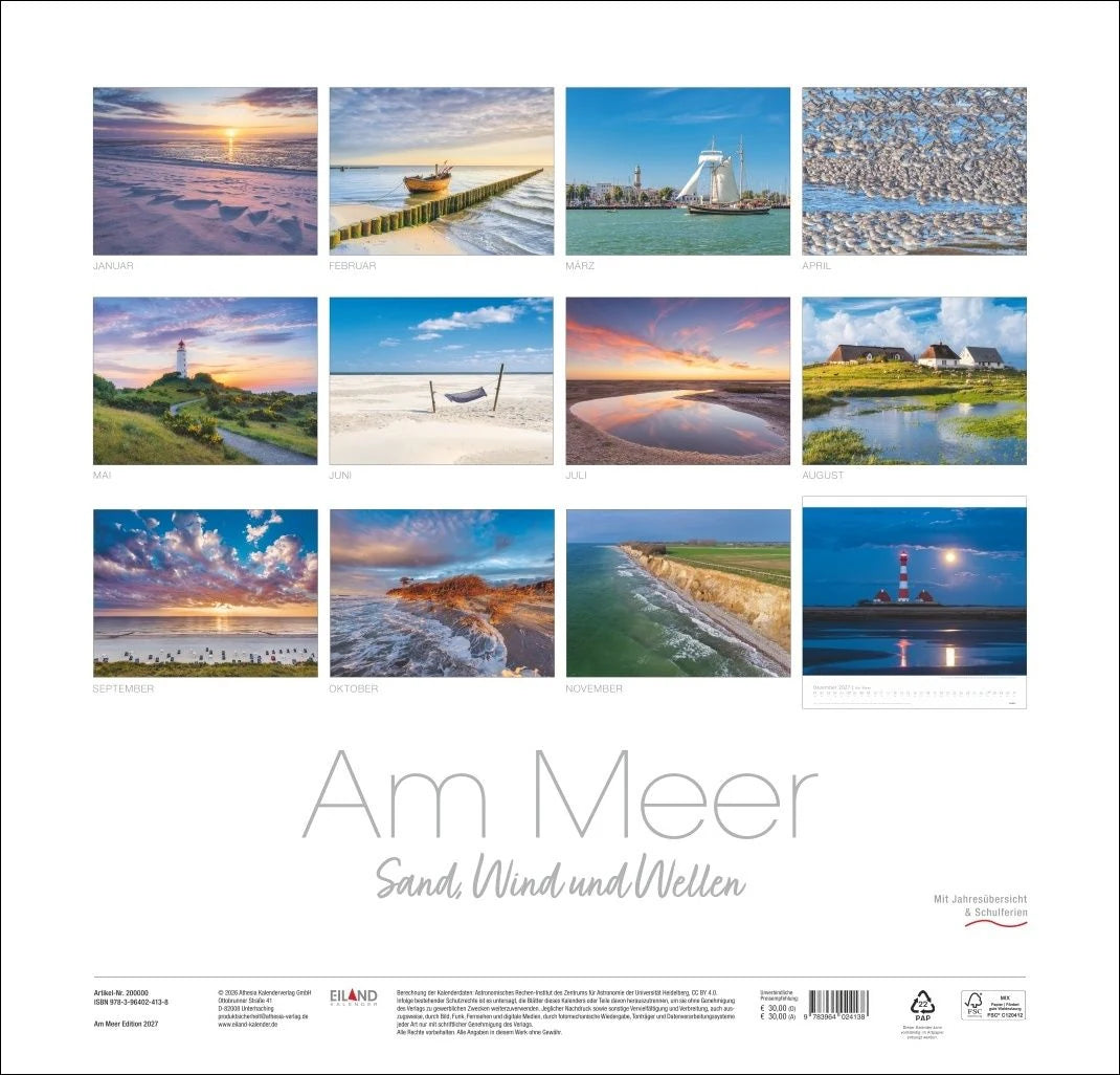 Am Meer Edition Kalender 2027 - Sand, Wind und Wellen – Ansicht