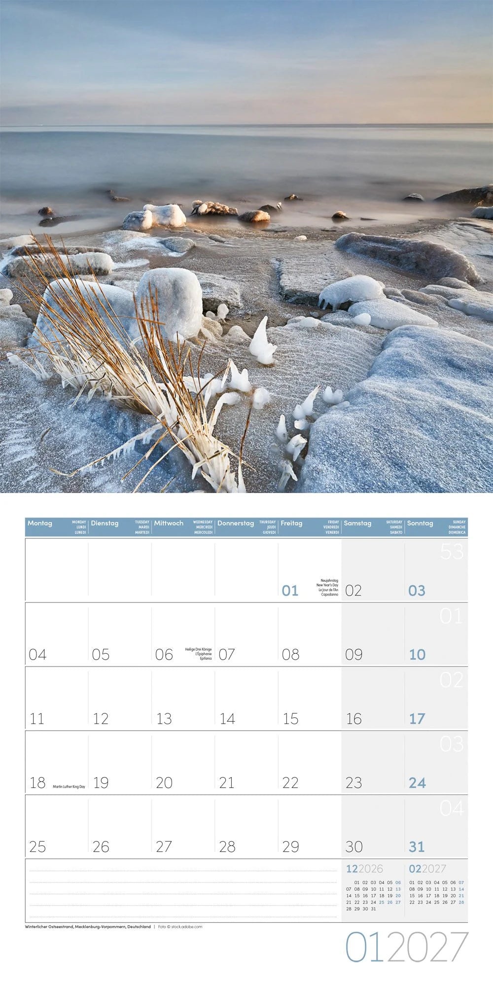 Am Meer Kalender 2027 - 30x30 - Art12 – Ansicht