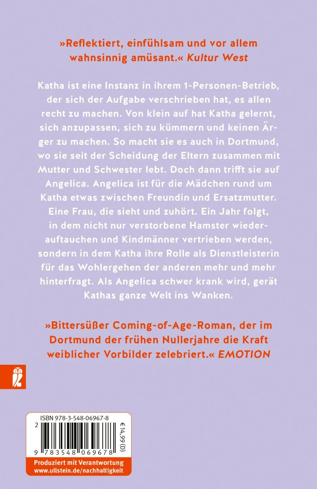 Buchrückseite von 'Am Tag des Weltuntergangs verschlang der Wolf die Sonne' mit Klappentext - Taschenbuch