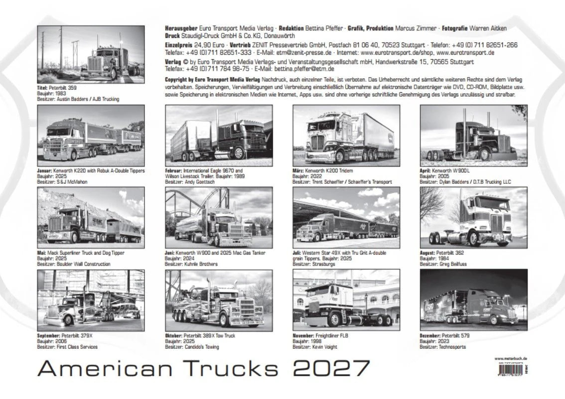 American Trucks Kalender 2027 – Ansicht