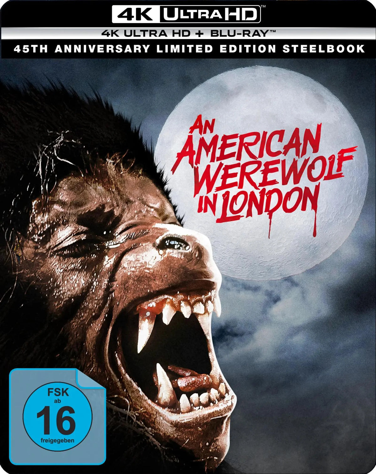 4K UHD Blu-ray-Cover: American Werewolf. Regie: John Landis