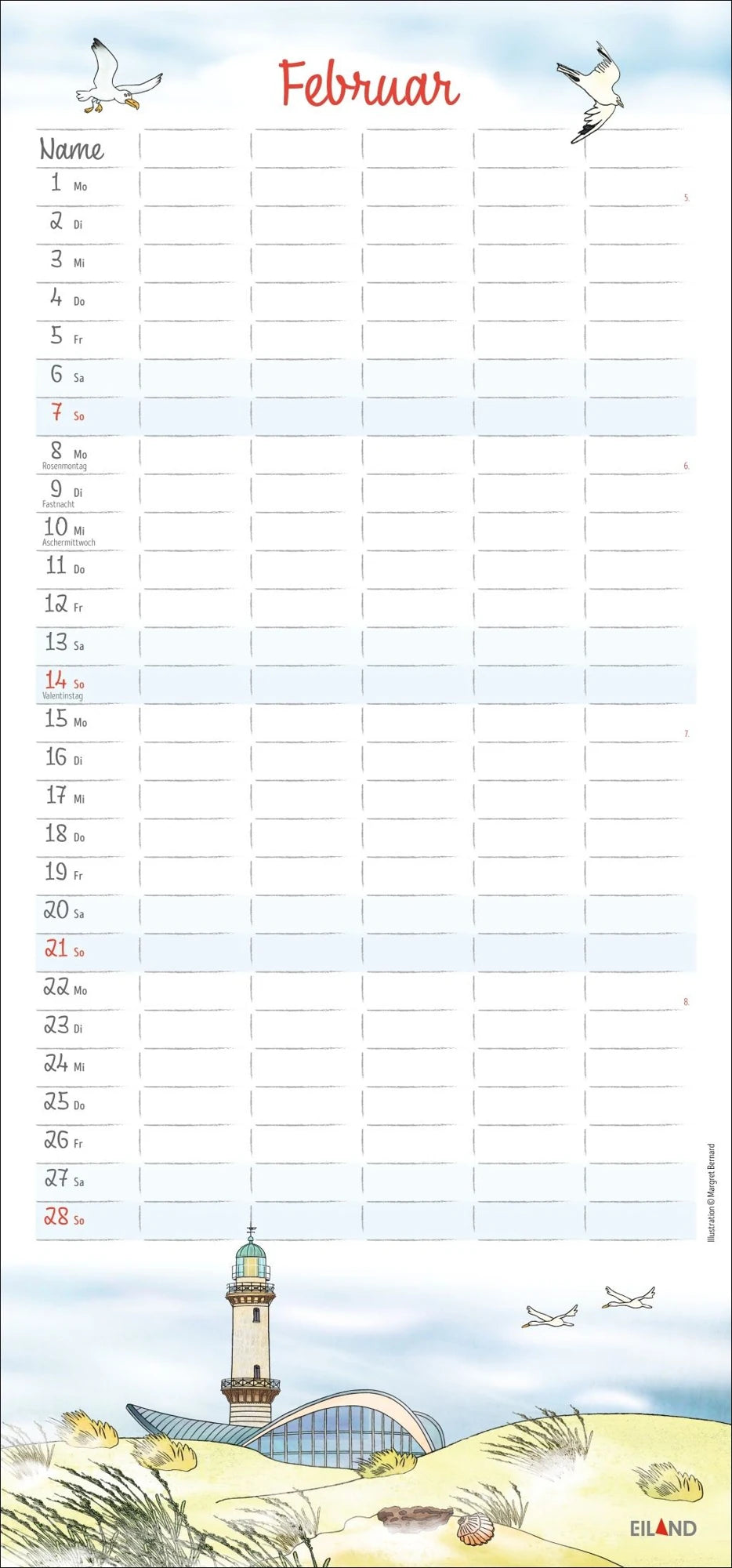An der Waterkant Familienplaner 2027 - Margret Bernard – Ansicht