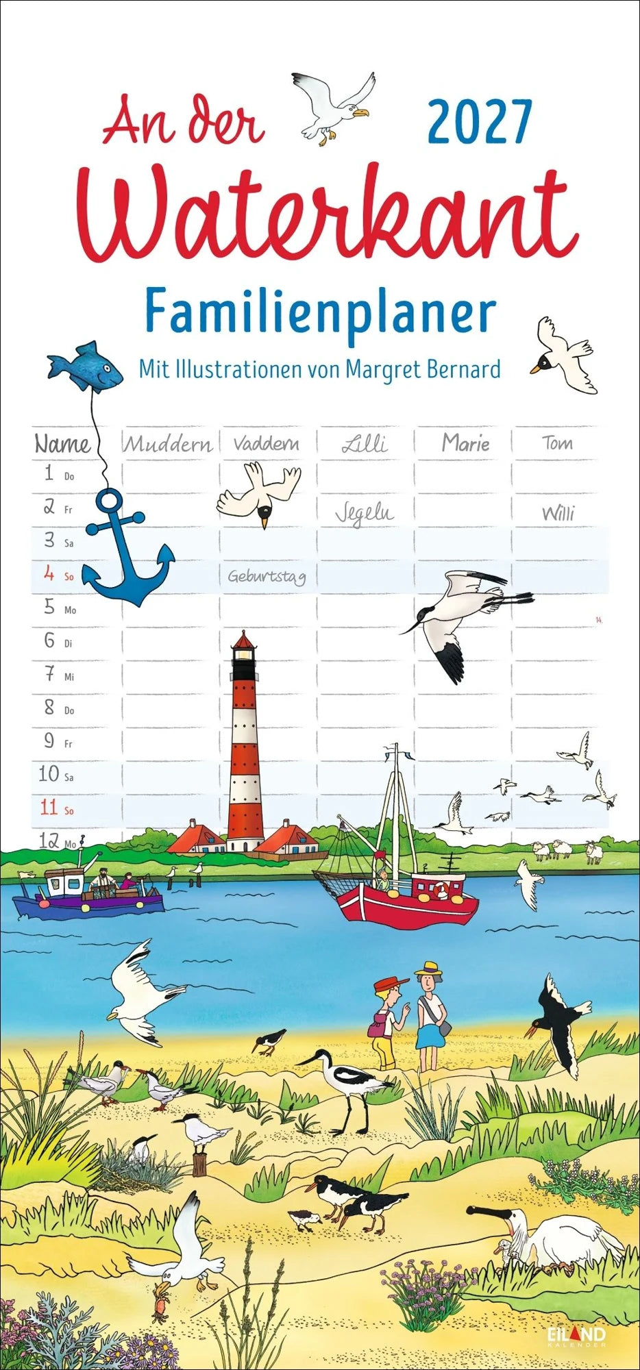 Familienplaner: An der Waterkant Familienplaner 2027 - Margret Bernard