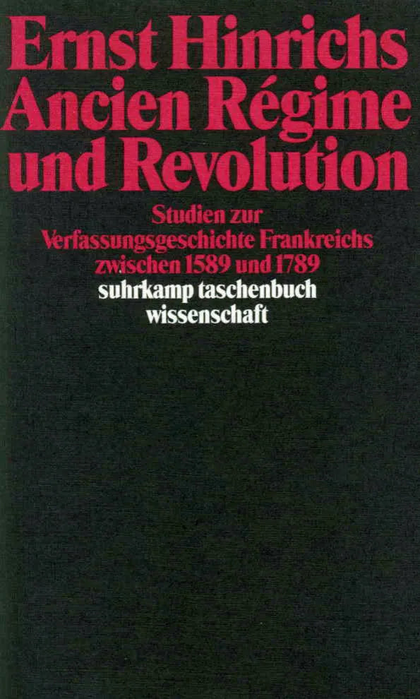 Buchcover von 'Ancien Régime und Revolution' - Taschenbuch von Ernst Hinrichs