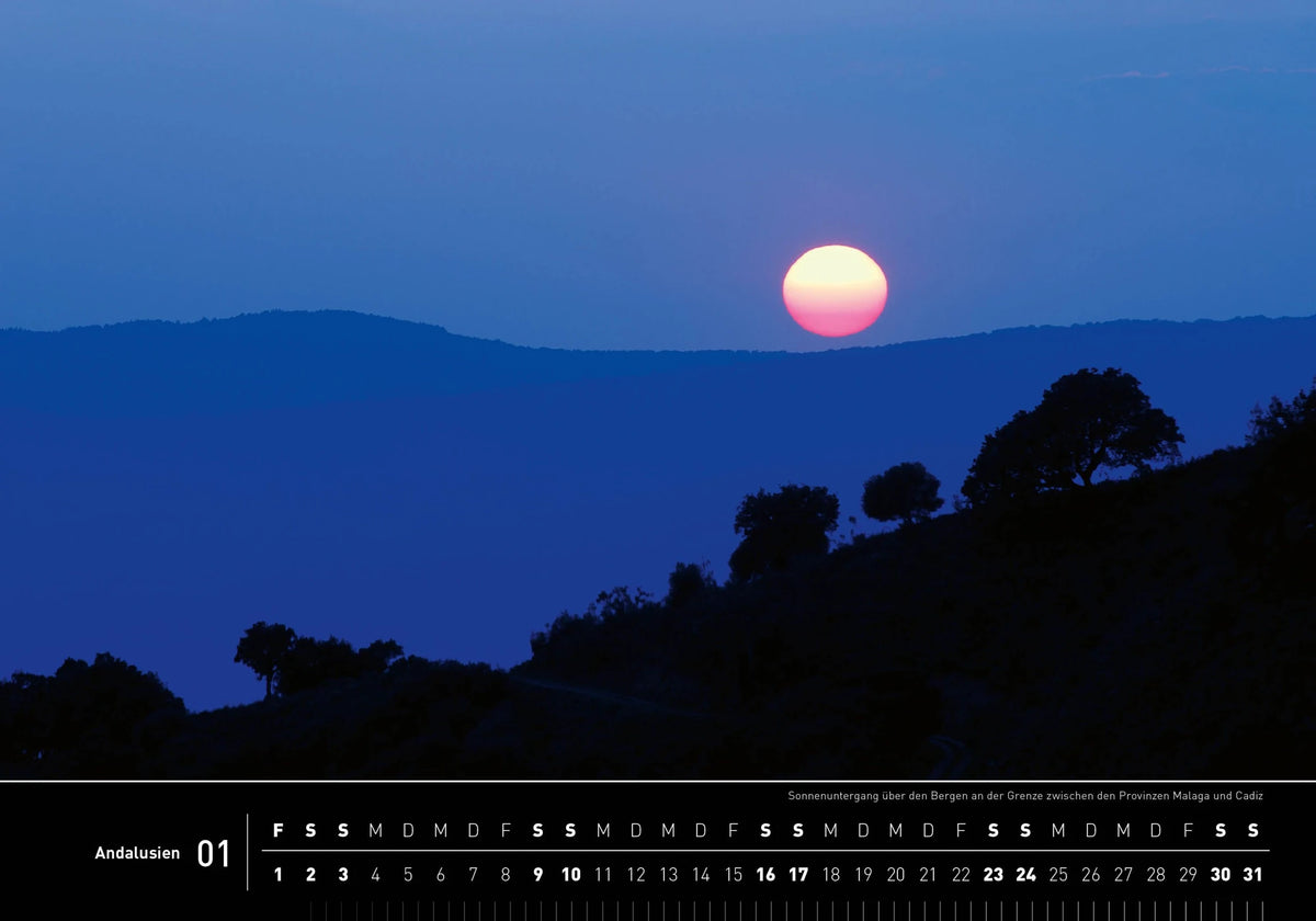 Andalusien Premiumkalender 2027 – Ansicht