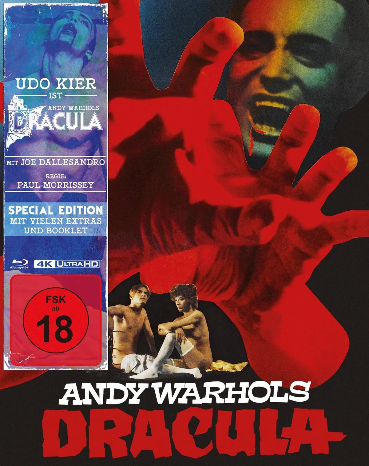 4K UHD Blu-ray-Cover: Andy Warhols Dracula. Regie: Paul Morrissey