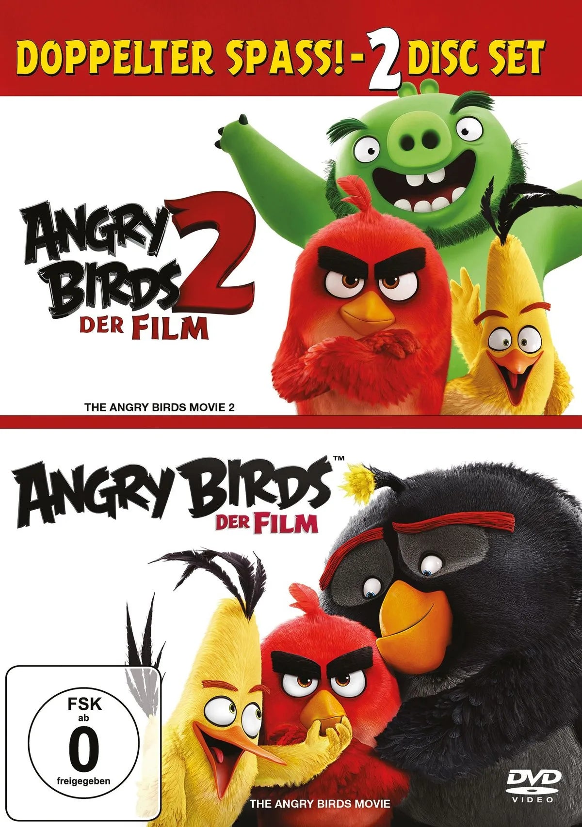 Angry Birds - Der Film & Angry Birds 2 - Der Fil - DVD