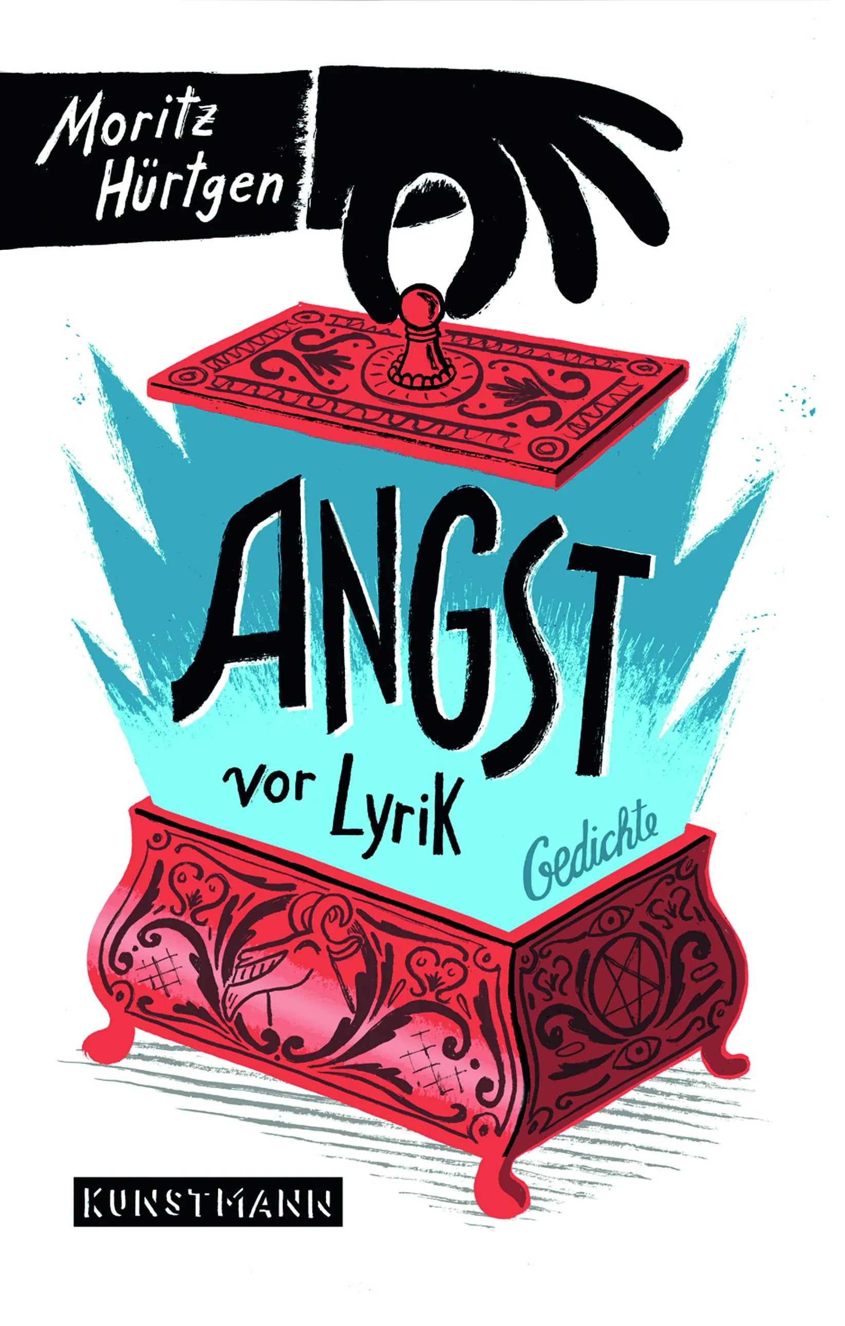 Buchcover von 'Angst vor Lyrik' - Gebundene Ausgabe von Moritz Hürtgen