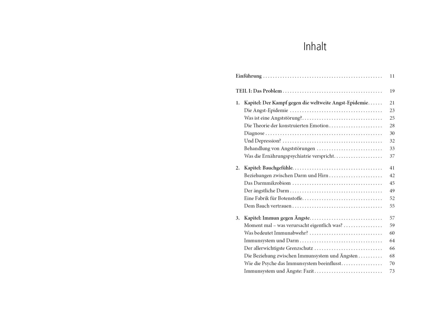 Innenansicht von 'Angstfrei durch Ernährung' - Taschenbuch