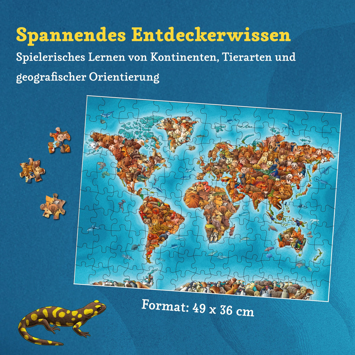 Animaps: Das Puzzle – 150 Teile. – Ansicht
