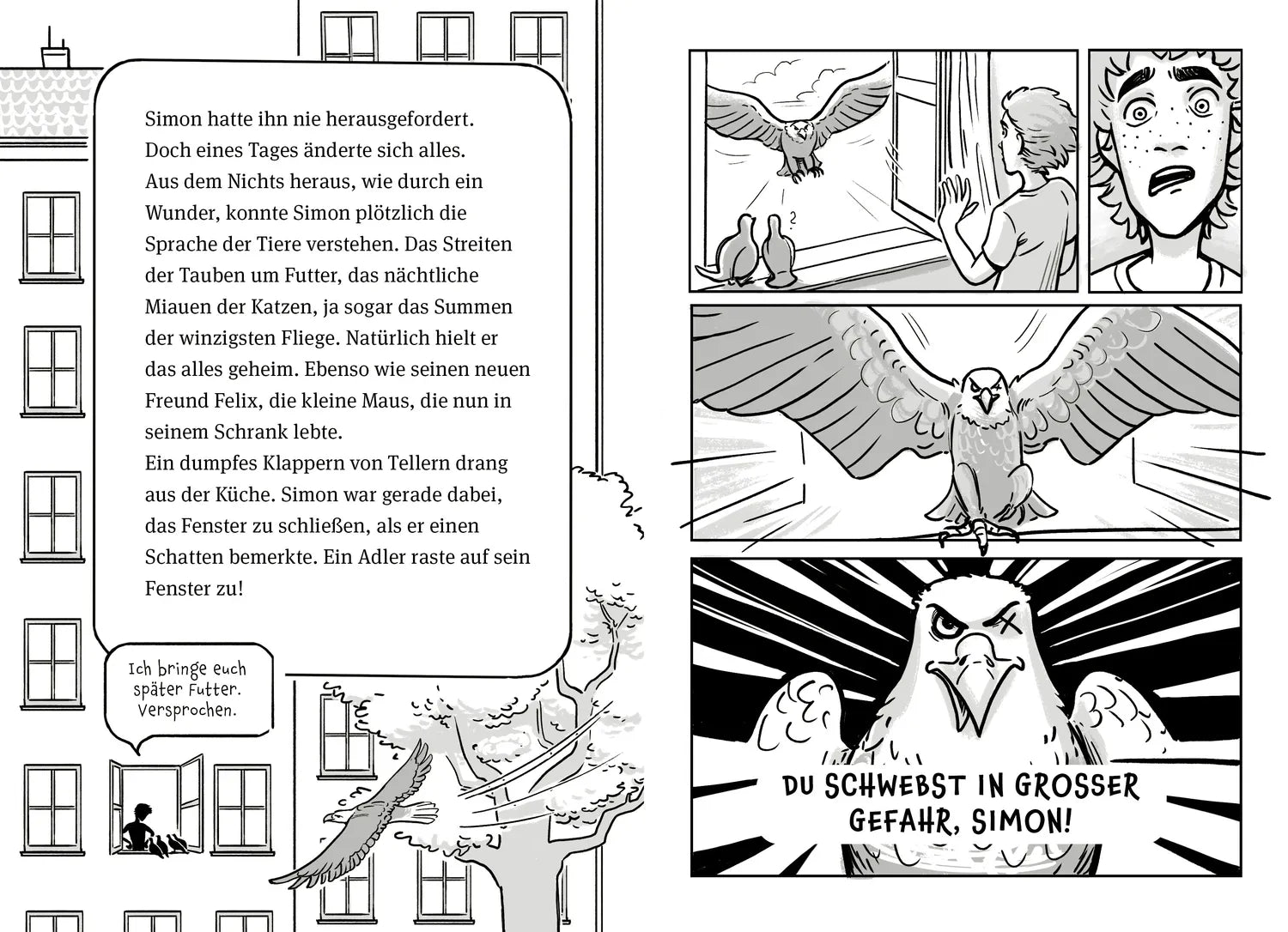 Detailansicht: Animox als Comic-Roman 1. Das Heulen der Wölfe (Hardcover)